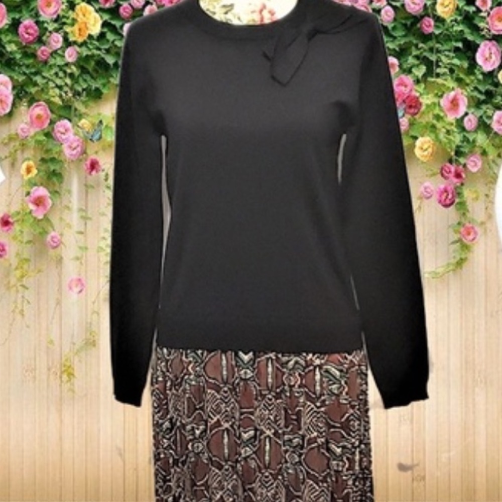 Print knit sweater dress size XL - Picture 1 of 4